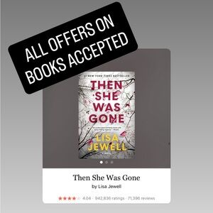 Then She Was Gone hardcover book by Lisa Jewell